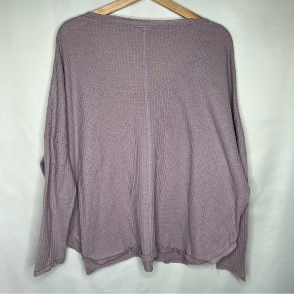 Out from Under size large light purple waffle knit sweater - Picture 4 of 7